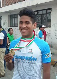 Andrés Morales, ganó oro en la prueba contra reloj de ruta Juvenil C